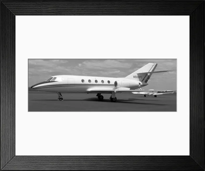 Framed Print : Dassault Falcon 20C N500PC Framed Print : Dassault Falcon 20C N500PC