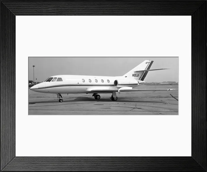 Framed Print : Dassault Falcon 20D N12LB Framed Print : Dassault Falcon 20D N12LB