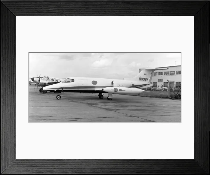 Framed Print : Gates Learjet 24A N33BK Framed Print : Gates Learjet 24A N33BK