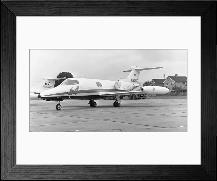 Framed Print : Gates Learjet 24A N33BK Framed Print : Gates Learjet 24A N33BK