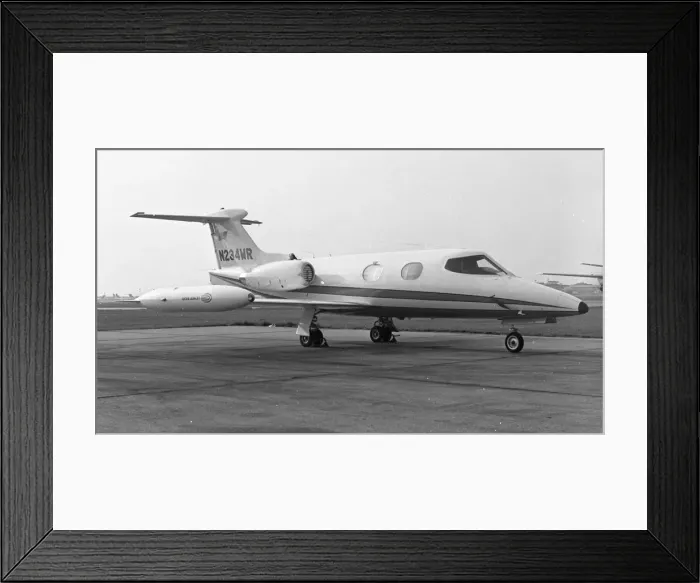 Framed Print : Gates Learjet 24 N234WR Framed Print : Gates Learjet 24 N234WR