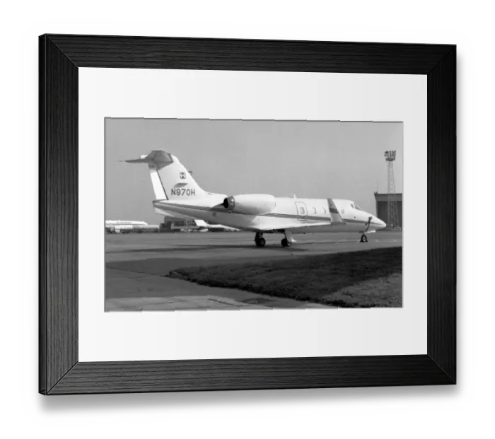 Framed Print : Learjet 55 N970H Framed Print : Learjet 55 N970H