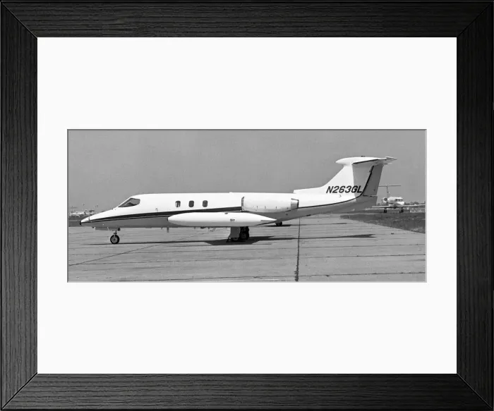 Framed Print : Gates Learjet 25 N263GL Framed Print : Gates Learjet 25 N263GL