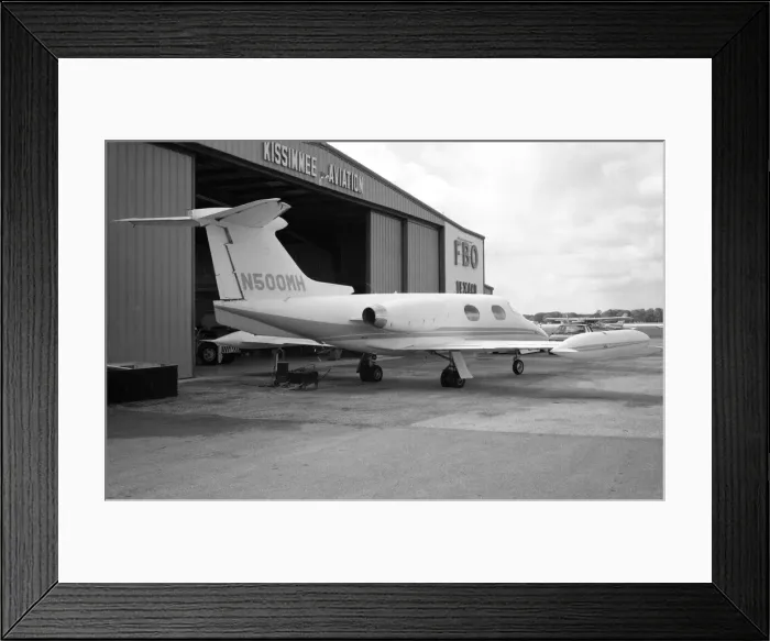 Framed Print : Gates Learjet 24 N500MH Framed Print : Gates Learjet 24 N500MH