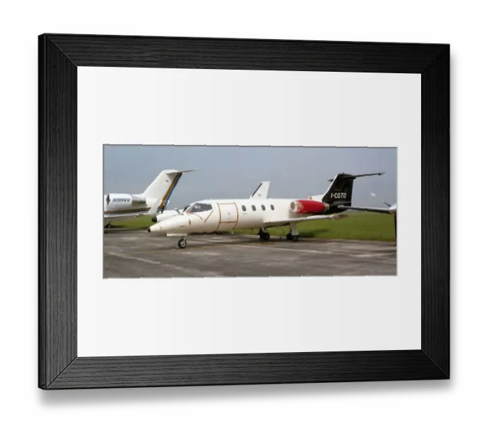 Framed Print : Gates Learjet 25D I-COTO Framed Print : Gates Learjet 25D I-COTO