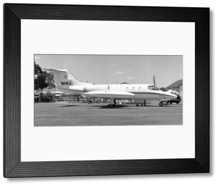 Framed Print : Gates Learjet 24D N118J Framed Print : Gates Learjet 24D N118J
