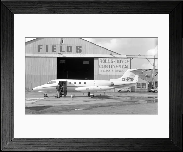 Framed Print : Gates Learjet 25B ZS-MTD Framed Print : Gates Learjet 25B ZS-MTD