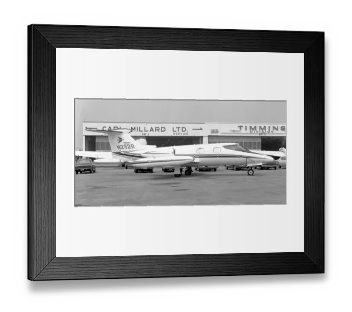 Framed Print : Gates Learjet 23 N232R Framed Print : Gates Learjet 23 N232R