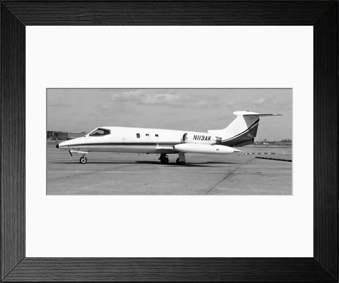 Framed Print : Gates Learjet 25 N113AK Framed Print : Gates Learjet 25 N113AK