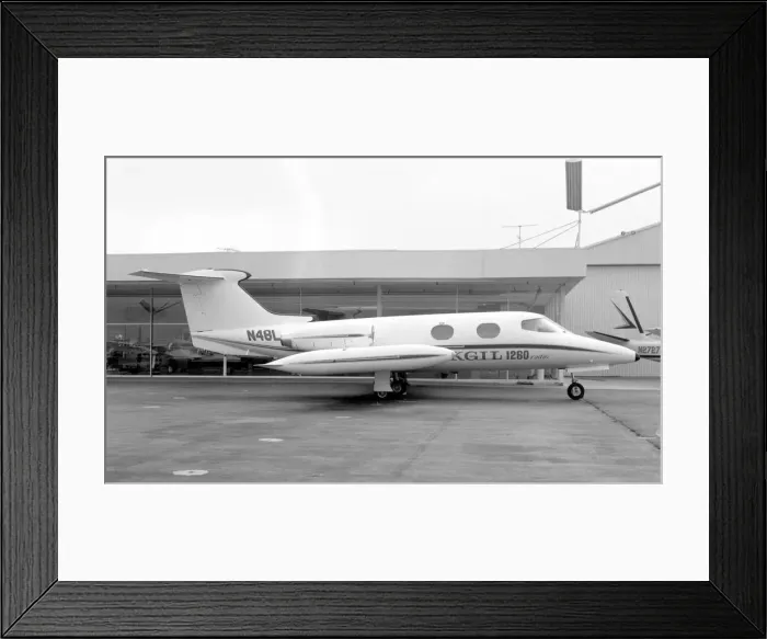 Framed Print : Gates Learjet 24A N48L Framed Print : Gates Learjet 24A N48L