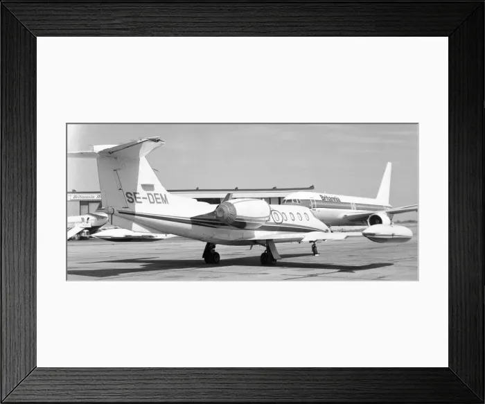 Framed Print : Learjet 35A SE-DEM Framed Print : Learjet 35A SE-DEM