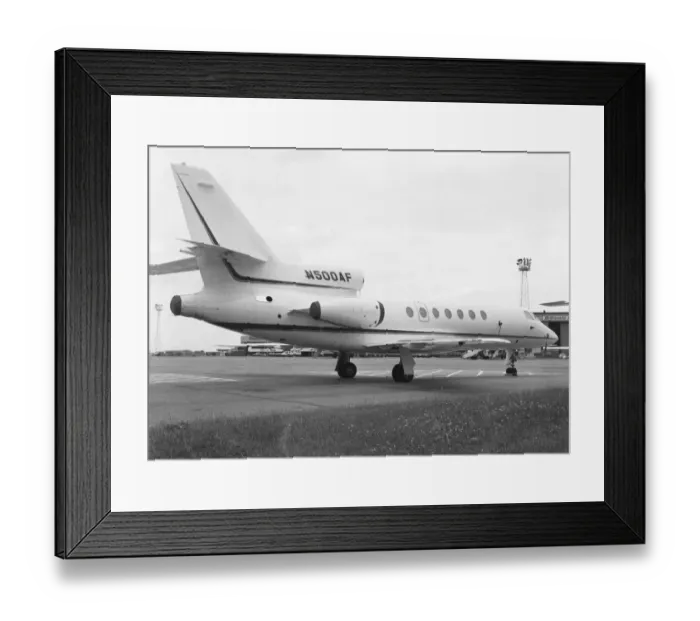 Framed Print : Dassault Falcon 50 N500AF Framed Print : Dassault Falcon 50 N500AF