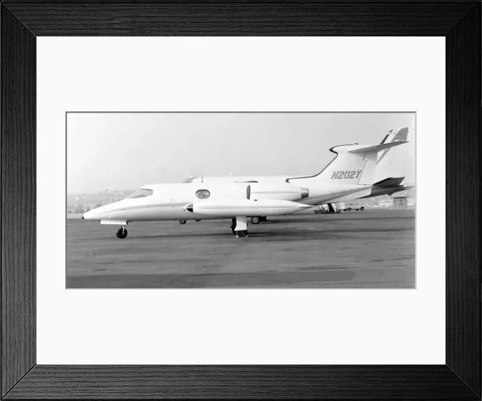 Framed Print : Gates Learjet 23 N202Y Framed Print : Gates Learjet 23 N202Y