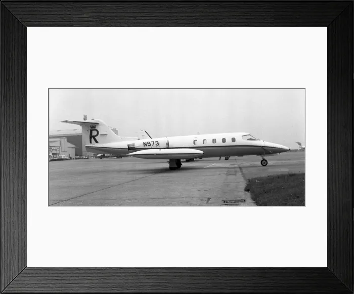 Framed Print : Gates Learjet 25D N973 Framed Print : Gates Learjet 25D N973
