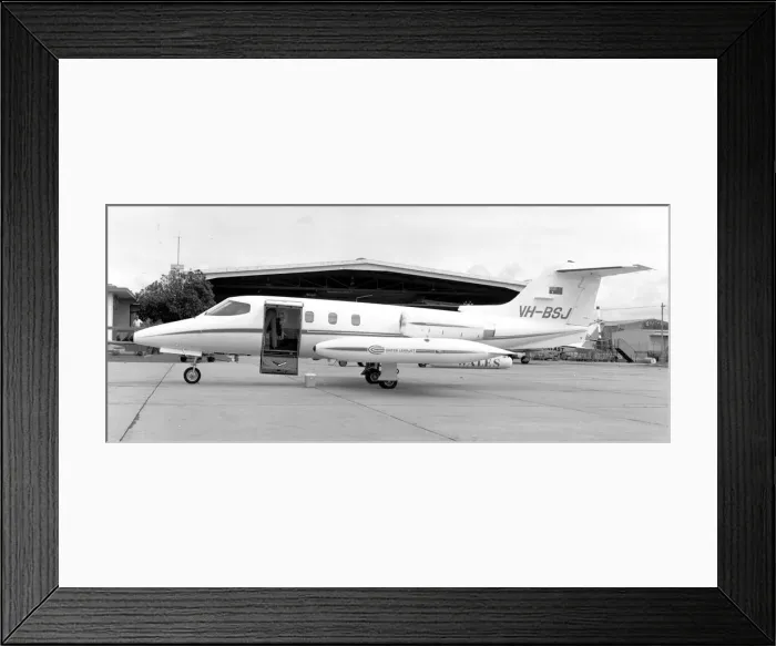 Framed Print : Gates Learjet 24D VH-BSJ Framed Print : Gates Learjet 24D VH-BSJ