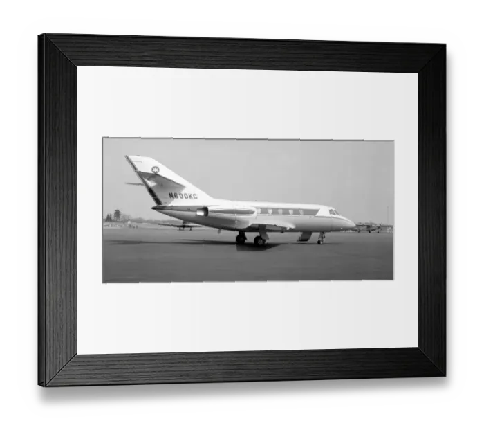 Framed Print : Dassault Falcon 20 N600KC Framed Print : Dassault Falcon 20 N600KC