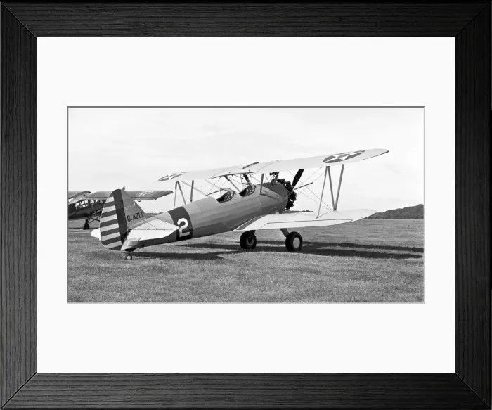 Framed Print : Boeing -Stearman N2S-5 Kaydett G-AZLE Framed Print : Boeing -Stearman N2S-5 Kaydett G-AZLE
