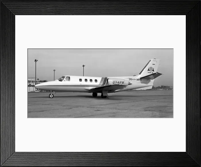 Framed Print : Cessna 500 Citation I OY-ARW Framed Print : Cessna 500 Citation I OY-ARW