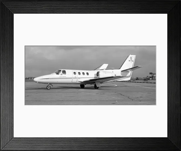 Framed Print : Cessna 500 Citation I OE-FAU Framed Print : Cessna 500 Citation I OE-FAU