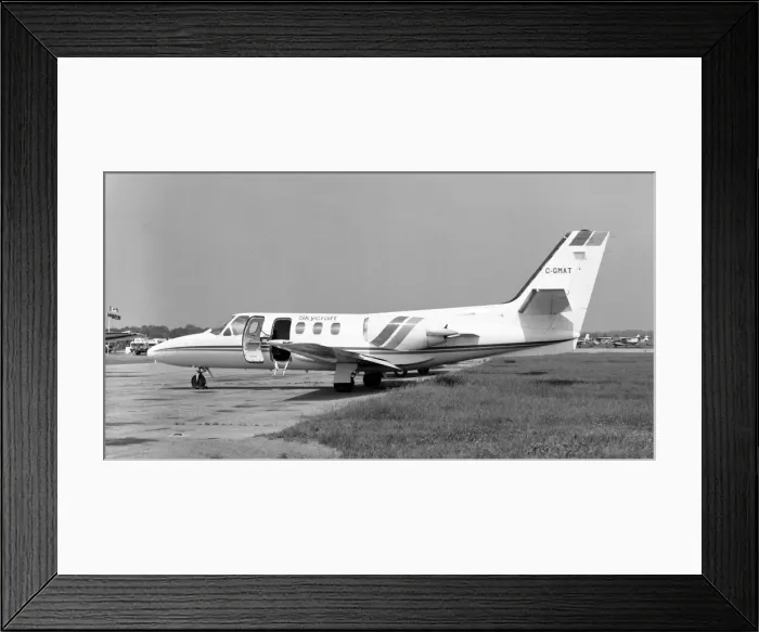 Framed Print : Cessna 500 Citation I C-GMAT Framed Print : Cessna 500 Citation I C-GMAT