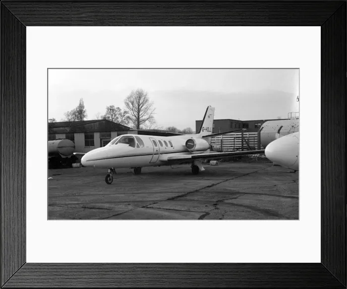 Framed Print : Cessna 500 Citation I G-HOLL Framed Print : Cessna 500 Citation I G-HOLL