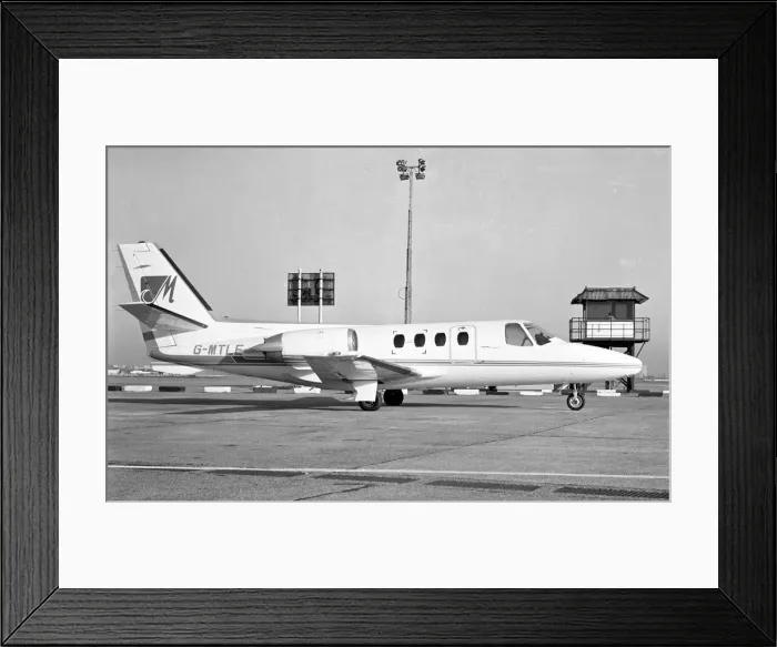 Framed Print : Cessna 501 Citation I SP G-MTLE Framed Print : Cessna 501 Citation I SP G-MTLE
