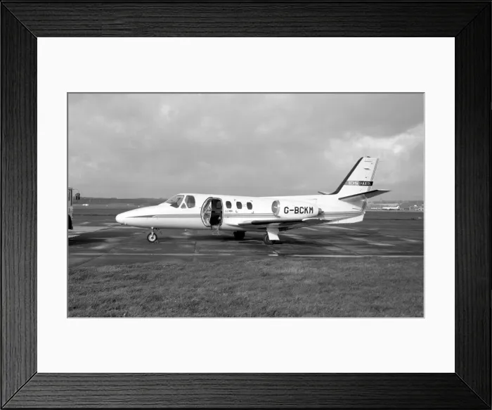 Framed Print : Cessna 500 Citation I G-BCKM Framed Print : Cessna 500 Citation I G-BCKM
