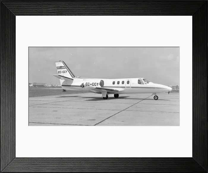 Framed Print : Cessna 500 Citation I EC-CCY Framed Print : Cessna 500 Citation I EC-CCY