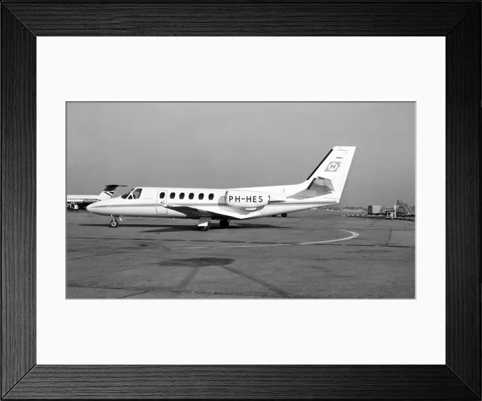 Framed Print : Cessna 550 Citation II PH-HES Framed Print : Cessna 550 Citation II PH-HES