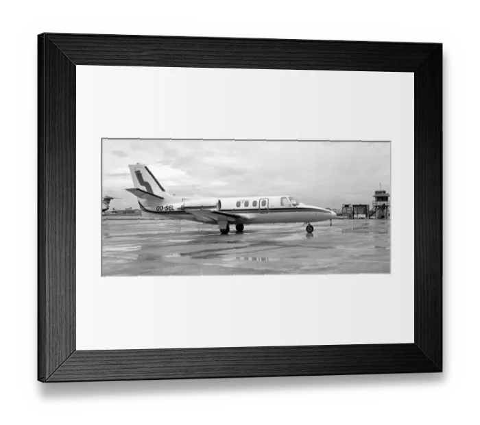 Framed Print : Cessna 500 Citation I OO-SEL Framed Print : Cessna 500 Citation I OO-SEL