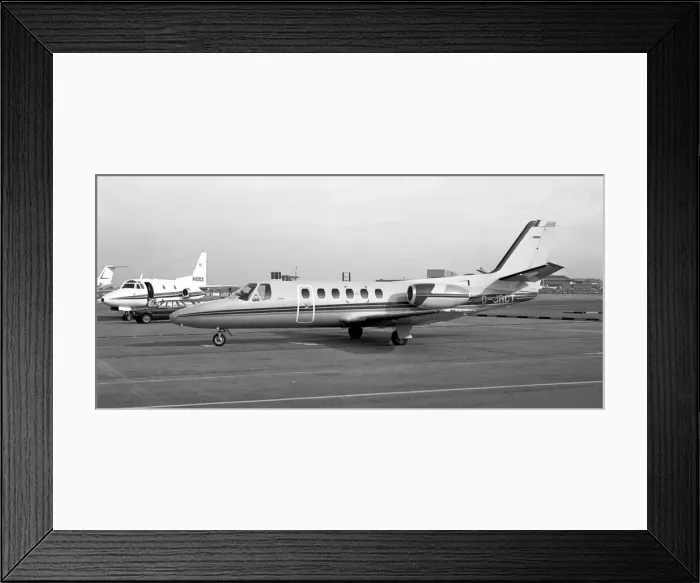 Framed Print : Cessna 550 Citation II G-JRCT Framed Print : Cessna 550 Citation II G-JRCT