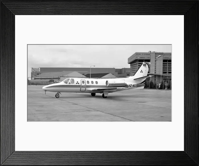 Framed Print : Cessna 500 Citation I HZ-NCI Framed Print : Cessna 500 Citation I HZ-NCI