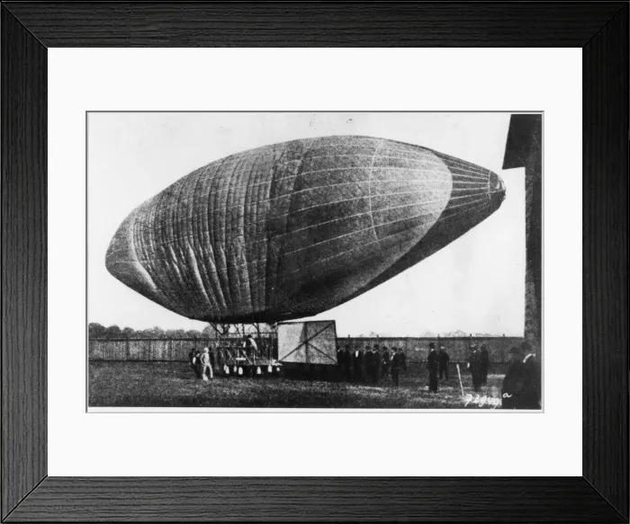 Framed Print : Daimler-engined powered gas balloon Framed Print : Daimler-engined powered gas balloon