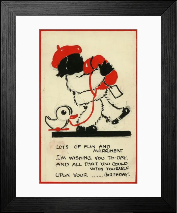 Framed Print : Postcard design artwork - Lots of fun and merriment Framed Print : Postcard design artwork - Lots of fun and merriment