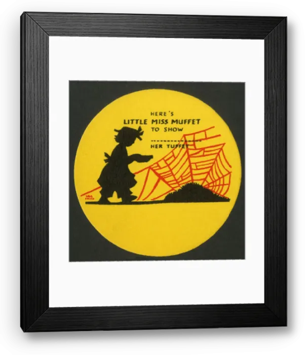 Framed Print : Place marker - Little Miss Muffet Framed Print : Place marker - Little Miss Muffet
