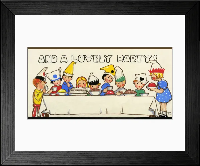 Framed Print : Original Artwork - Card design for second birthday