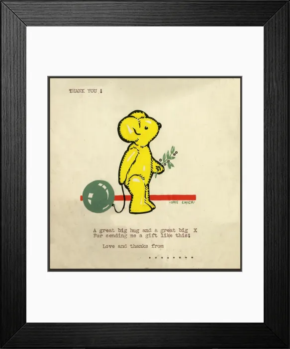 Framed Print : Original Artwork - Christmas thank you card design Framed Print : Original Artwork - Christmas thank you card design