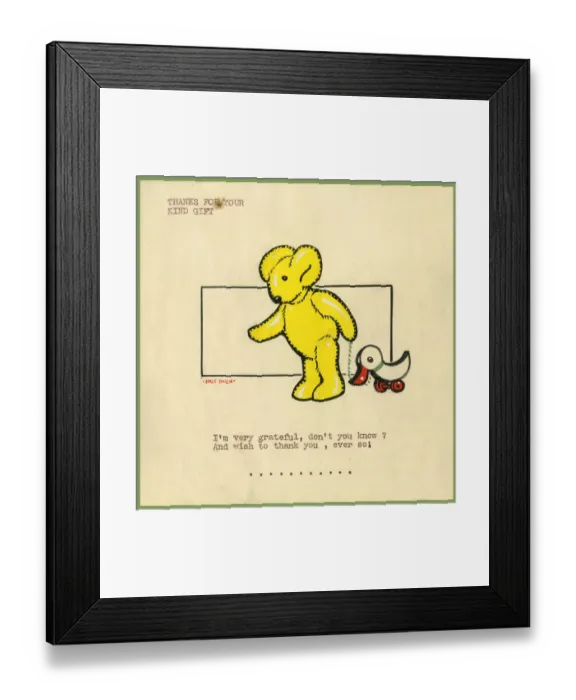 Framed Print : Original Artwork - Christmas thank you card design Framed Print : Original Artwork - Christmas thank you card design