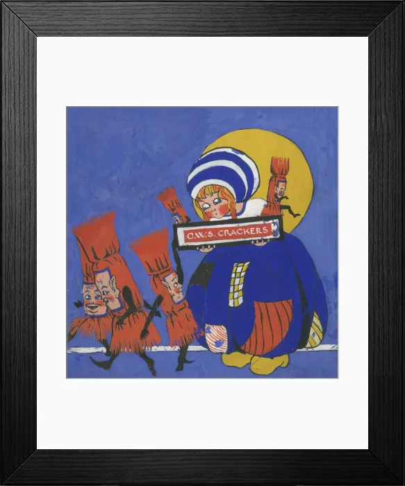 Framed Print : Original Artwork - Christmas Cracker packaging design Framed Print : Original Artwork - Christmas Cracker packaging design