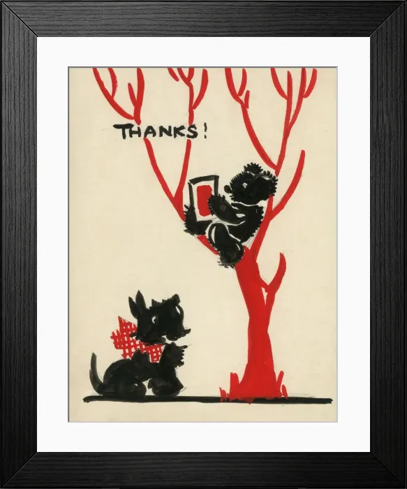 Framed Print : Original Artwork - Thank you card design Framed Print : Original Artwork - Thank you card design