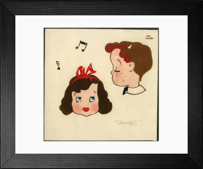 Framed Print : Original Artwork - design for party invitation - Dance? Framed Print : Original Artwork - design for party invitation - Dance?