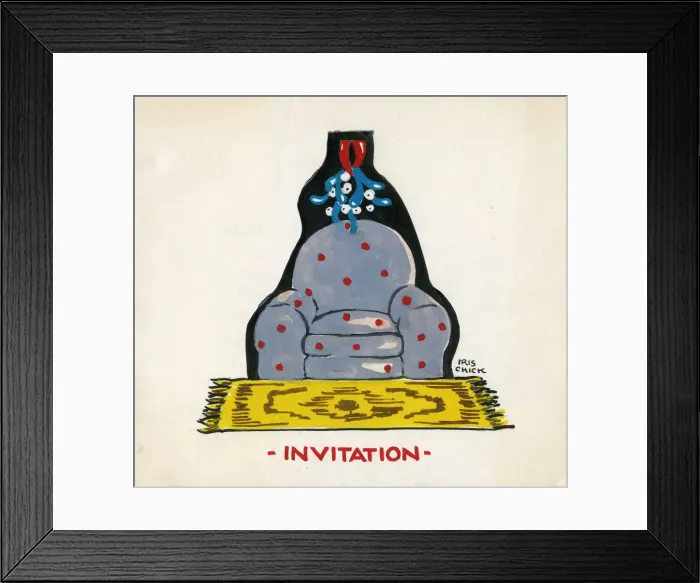 Framed Print : Original Artwork - Design for a novelty Christmas card Framed Print : Original Artwork - Design for a novelty Christmas card