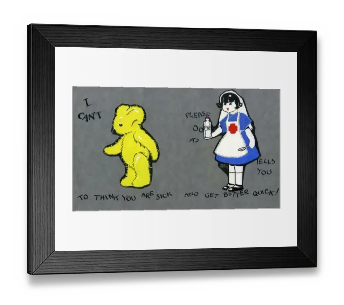 Framed Print : Original Artwork - Get Better Quick card design Framed Print : Original Artwork - Get Better Quick card design