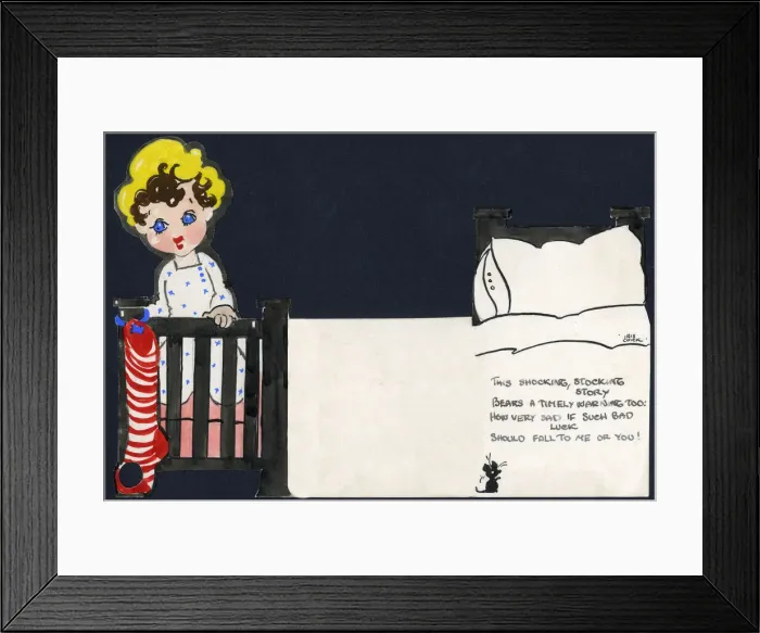 Framed Print : Original Artwork - Fold-out Christmas card Framed Print : Original Artwork - Fold-out Christmas card
