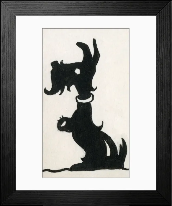 Framed Print : Original Artwork - Simply Simon, the Scottie dog Framed Print : Original Artwork - Simply Simon, the Scottie dog