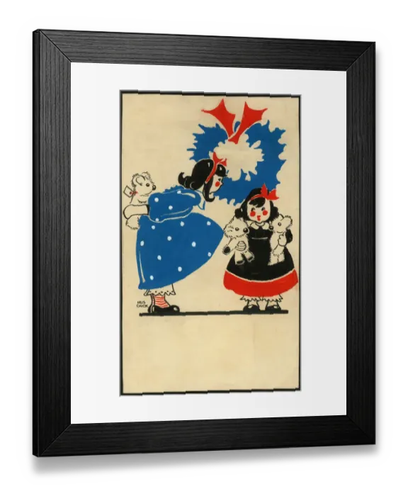 Framed Print : Original Artwork - Gift of a third teddy bear Framed Print : Original Artwork - Gift of a third teddy bear