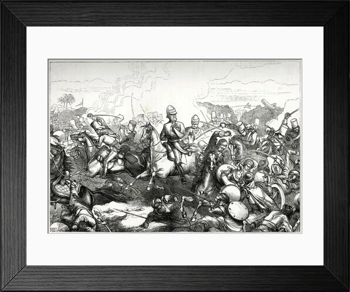 Framed Print : Sir Joseph Thackwell, British Army officer, at the Battle of Sobraon Framed Print : Sir Joseph Thackwell, British Army officer, at the Battle of Sobraon