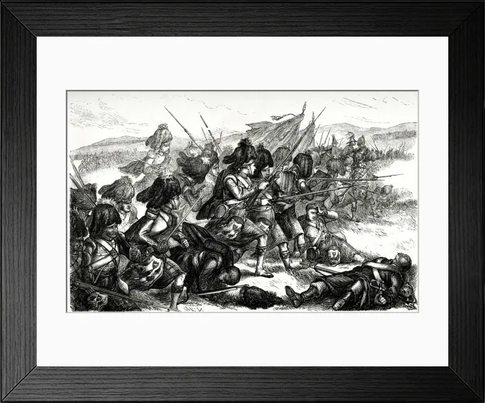 Framed Print : Advance of the Highlanders, Battle of the Alma, 20 September 1854 Framed Print : Advance of the Highlanders, Battle of the Alma, 20 September 1854