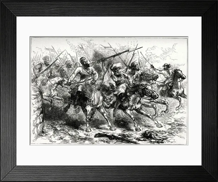 Framed Print : Mutineers advancing on Delhi, 10 May 1857, Indian Mutiny Date: 1857 Framed Print : Mutineers advancing on Delhi, 10 May 1857, Indian Mutiny Date: 1857