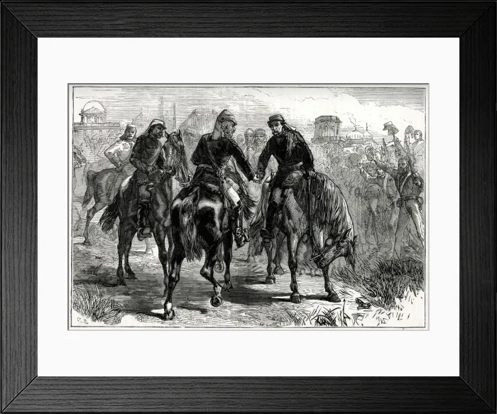 Framed Print : The Meeting of the Generals, Delhi, Indian Mutiny Date: 1857 Framed Print : The Meeting of the Generals, Delhi, Indian Mutiny Date: 1857